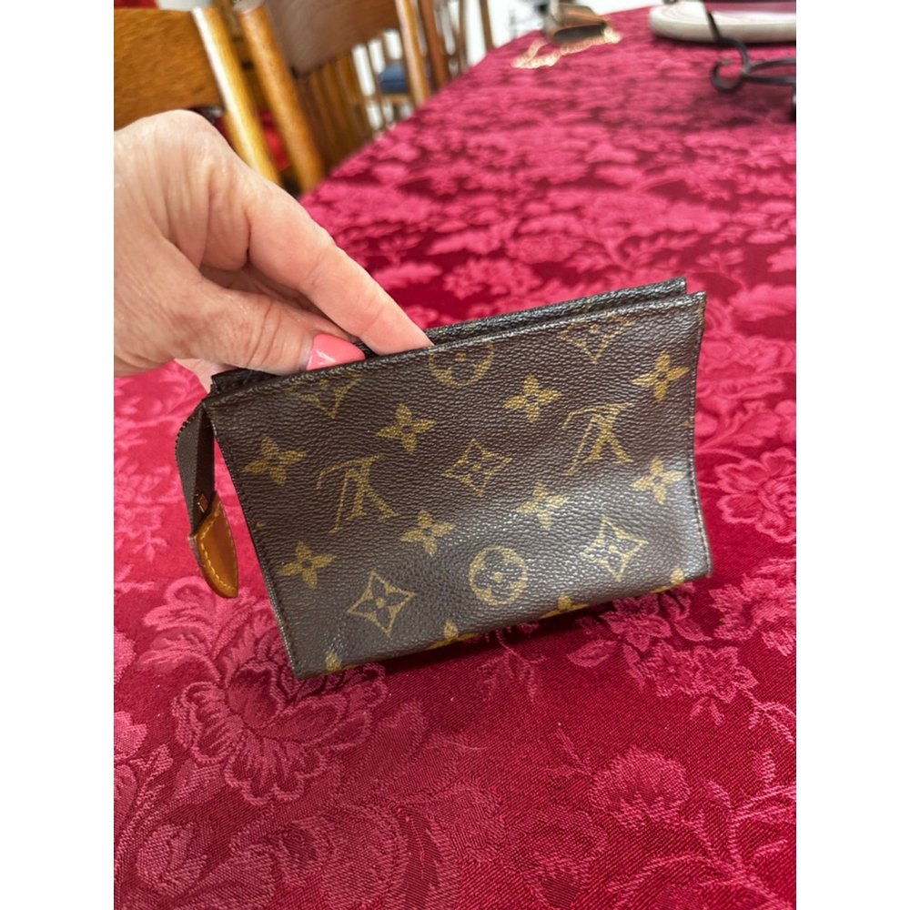 Louis Vuitton Brown Monogram Small Zip Pouch - Picture 1 of 10